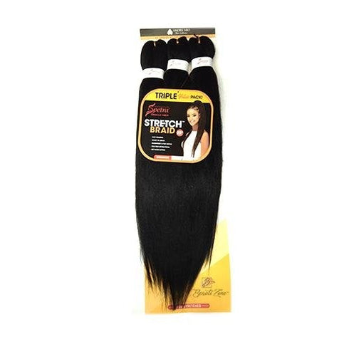 Spetra Spectra Ez Braid Pre-Stretched Braiding Hair 25"- 3 PACK BUNDLE